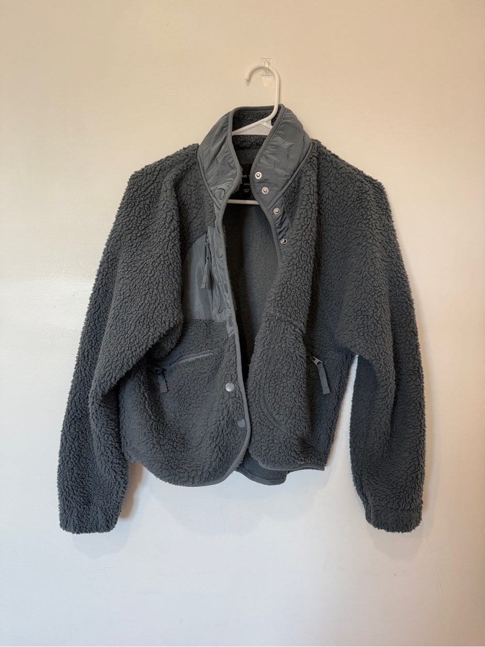 Love Tree Kids Charcoal Gray Sherpa Puffer Jacket